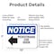 Signmission Pedestrians Use Door OSHA Notice Sign, Aluminum, 10in W x 7in L, 2PK OS-2PACK-NS-A-710-L-17169 - alternate 5